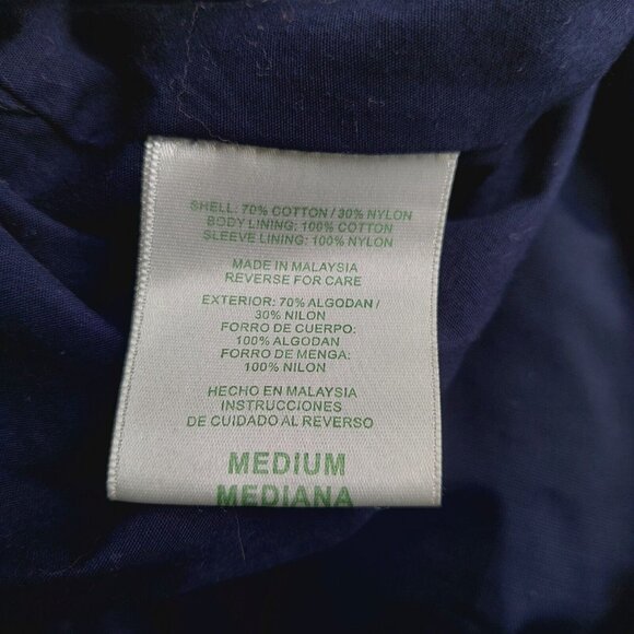 Outer Banks Crew Jacket Mens Medium Blue Hoodie Embroidered Catalina Island - Picture 8 of 11